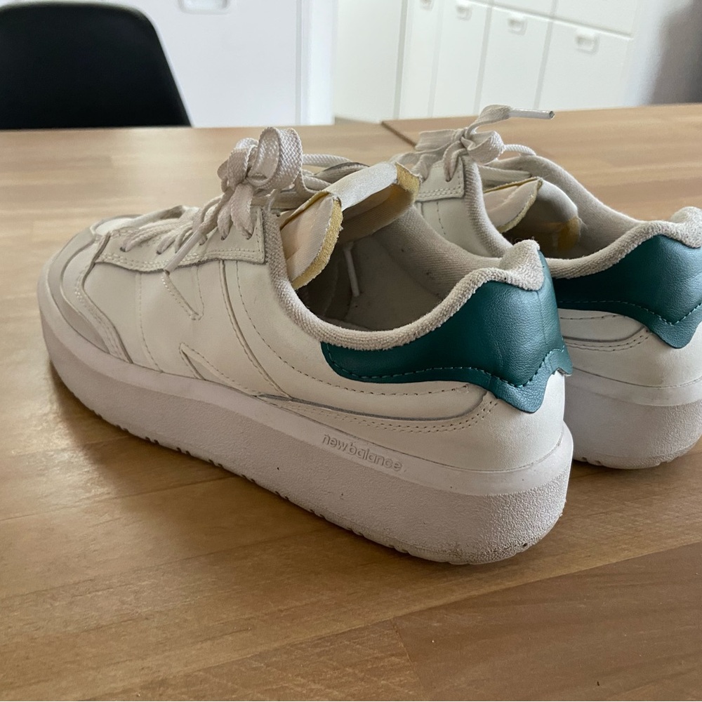 New Balance CT302 White and Teal Sneakers